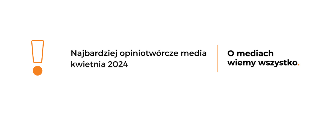 Raport Najbardziej Opiniotwórcze Media kwiecień 2024